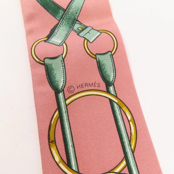❤️HERMES Twilly Scarf Scarves Silk❤️ - Picture 7 of 9